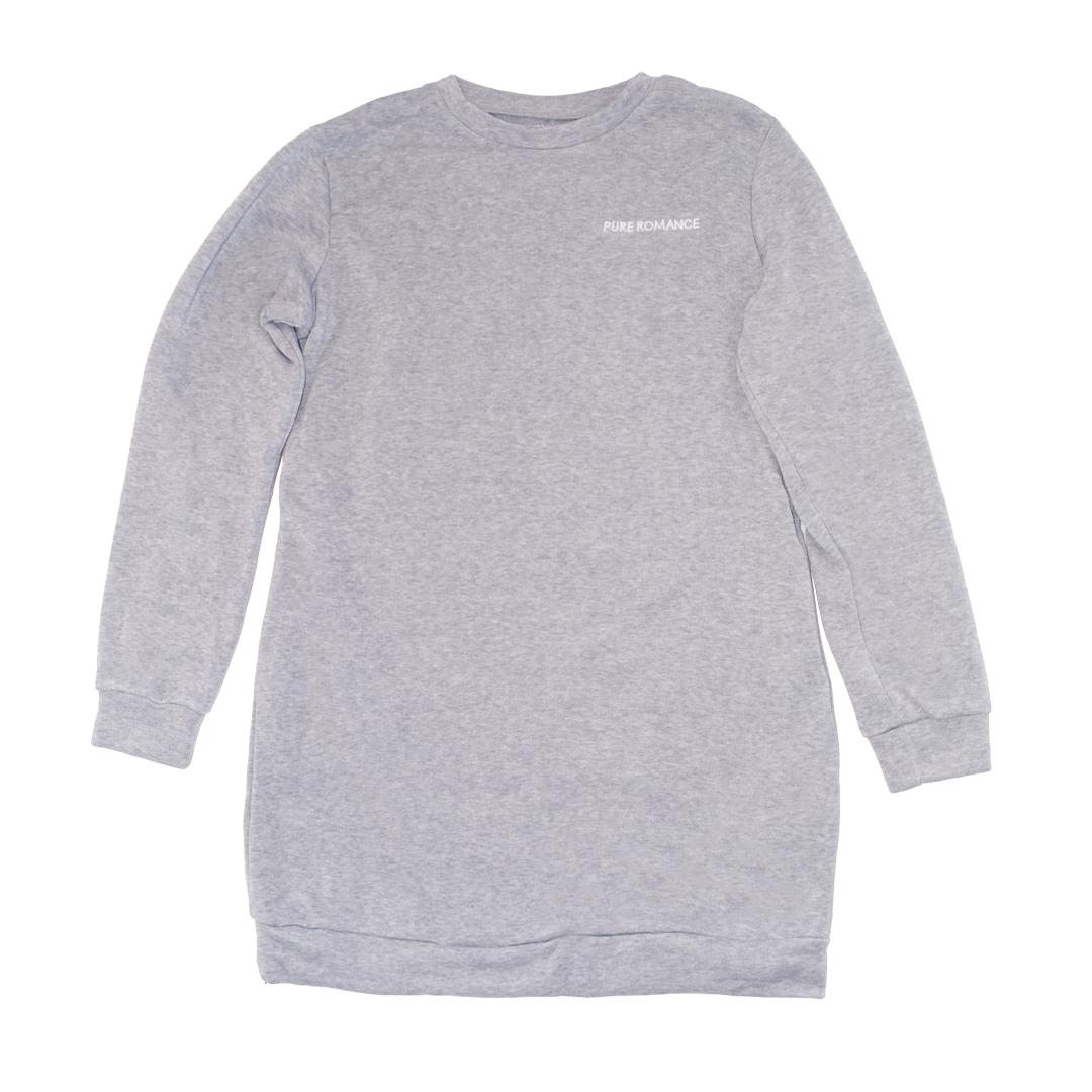 Gray Sweatshirt Dress